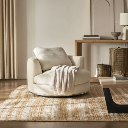 Castlery Hamilton Round Swivel Armchair